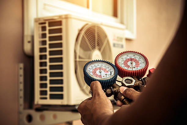 Professional Hvac Maintenance technician working in Hubertus, WI